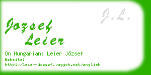 jozsef leier business card